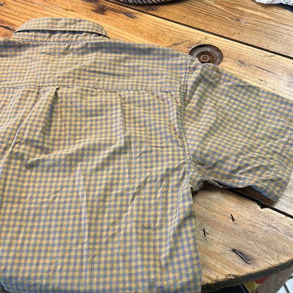 Brixton Men’s Sz L Short-Sleeved Gingham Check Button Up - Picture 5 of 5